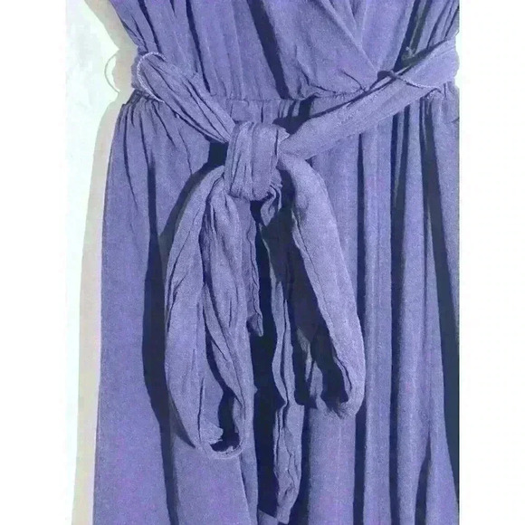 ANTHROPOLOGIE MAEVE SMALL NORONHA WRAP DRESS PURPLE FLOWY CAP SLEEVE EXQUISITE - Picture 3 of 10